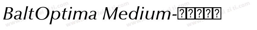 BaltOptima Medium字体转换